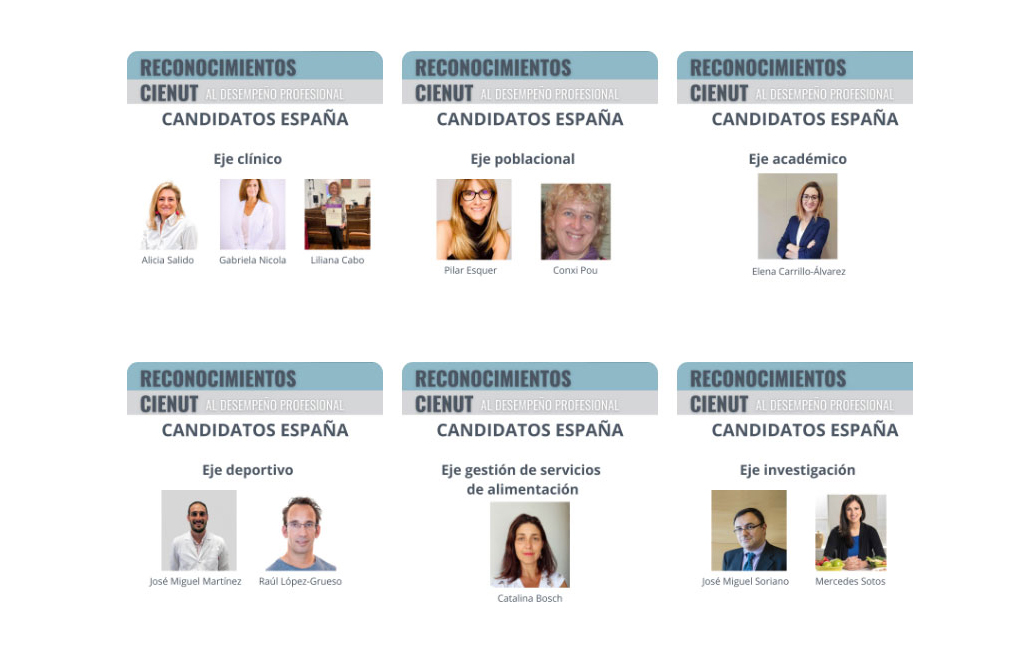 Vota a los candidatos españoles a los Reconocimientos al Desempeño Profesional del CIENUT