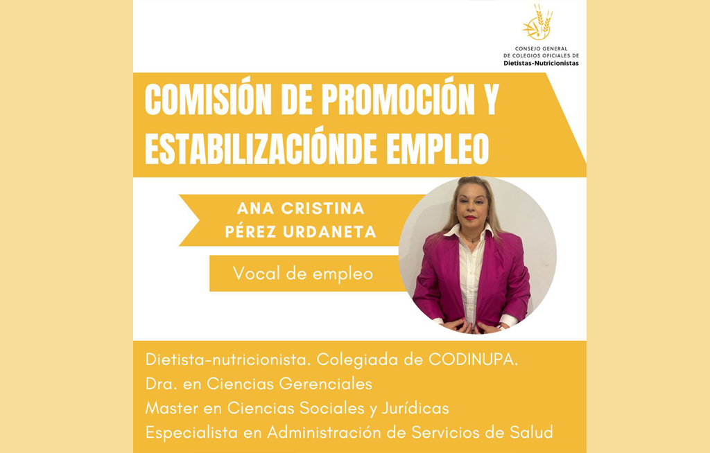 Nueva vocal de empleo del CGCODN